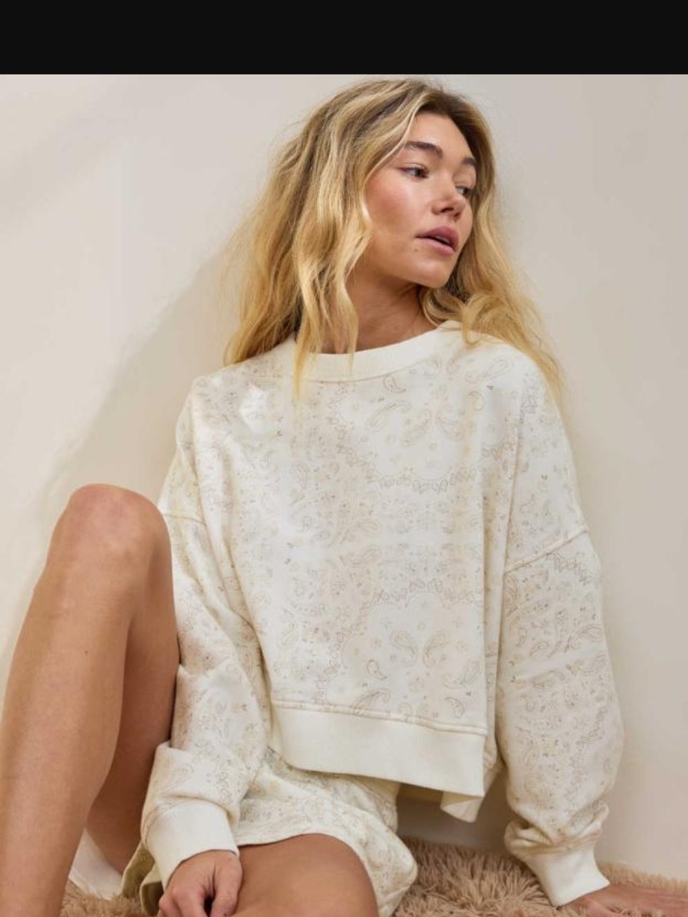 AERIE NWOT -Always And Forever Real Cozy Swearshirt - Size - L